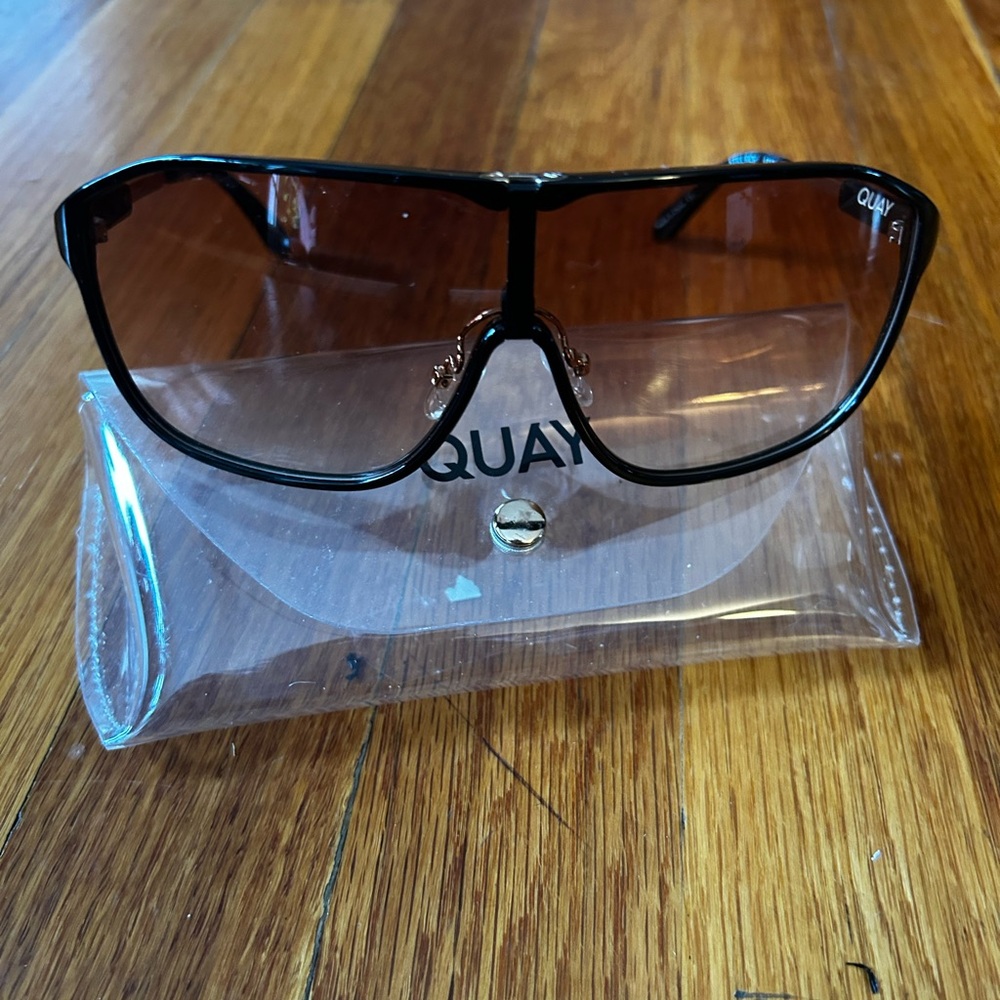 Quay Australia Still Rich Black and Brown Sunglasses
